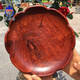 Yusenyi plato de fruta de papaya madera entera sala de estar almacenamiento de escritorio plato pequeño de madera maciza No. 9794 v textura de calidad de defecto plato de fruta encaje