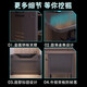 Solid wood computer desk small desk home e-sports desk single desk small apartment bedroom bedside mobile small table table and chair combination obsidian black 80*60*75cm