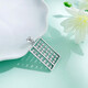 Lao Fengxiang platinum pendant pt950 laser abacus necklace gift for girlfriend and wife platinum jewelry white gold about 6.13g
