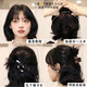 Short hair, embarrassing period, hair clip, transitional period artifact hair accessory, half-tied small gripper, short perm hairpin, clip headgear, coffee-colored round bead small clip, main picture, temperament, half-tied
