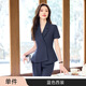 
Jinxu Hotel Workwear Set Summer Women's Short Sleeve Suit Professional Wear Temperament Shenfan Fashion Jewelry Store Sales Department SY6623 Gray Strip Suit S