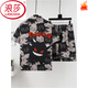 Langsha Summer manga corta de manga delgada de algodón de algodón para hombres Ropa para hombres Juego de ropa de dibujos animados de verano Estilo coreano Hands Handsome Young 3271 Set de manga corta L (100-135Jin [Jin iguala 0.5 kg])