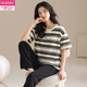 Un pyjamas de coton pur modal pour les femmes en été en été coton pur, un pantalon à manches courtes peut être porté à l'extérieur dans l'ensemble de vêtements pour la maison du printemps et de l'automne (pantalon à manches courtes) yzt-9716 m adapté à (80-100jin [Jin est égal à 0,5 kg]) usure