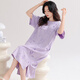 Modal Nightgown for Women's Summer Summer à manches courtes à manches courtes 2025 Nouvelle robe d'été enceinte enceinte d'été ZH14105 L (165)