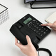 
Wired seated stationary telephone home office stand-alone caller ID front desk phone vertical screen model-13560 black