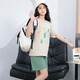 
Children's short-sleeved suit pure cotton pajamas summer thin girls' home clothes suit Girls' short-sleeved children's air-conditioning suit Coke short-sleeved suit 180 Number 170CM-65GK