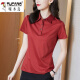 Woodpecker Pure Cotton 2025 NUEVA Camiseta de verano Camiseta de solapa de manga corta para mujeres Versátil de moda de estilo coreano LED Mujeres 1048# Negro 2xl recomendado 120-140Jin [Jin iguala 0.5 kg]