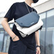 Functional crossbody bag for men and women shoulder bag multifunctional large capacity small shoulder bag contrasting color postman bag blue and gray 1656 direct delivery from origin