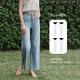 Olrain Blue Straight Jeans für Frauen im Sommer 2025 neue Stile lange Beine und modische vielseitige lange Hosen blau l