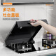Qinkai kitchen gas stove cover oil-proof integrated stove gas cover cover storage rack induction cooker shelf stove partition gun gray handle model length 30 width 40 height 5 carbon