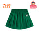 ANTA children's skirt for girls and boys 25 years summer trendy comfortable skirt pleated woven short skirt dark emerald green-3 150