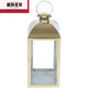 Chandelier à chandelle dîner européen simple en acier inoxydable léger luxe chandeliers ornements en argent doré éolien éolien clair