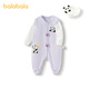 Balabala Le Fun IP Mall Same Style Baby Jumpsuit Autumn Baby Cover Up 2024 New Style Pink Purple 70032 80cm