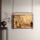 
Song Dynasty aesthetic decorative paintings lighting paintings new Chinese metal boom luminous mural living room teahouse mural A style 90*13578*63 light paintings