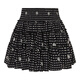 DZZIT [Little lulu joint series] Disu skirt 2025 autumn dot cake skirt women 3J3S2164A black S