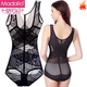 Modale Frauenmark ohne Bauchheizung Taille und einteilige einteilige Körperformungskleidung für die postpartale Reparaturkörperbeinkörperform-Unterwäsche schwarz 4xl (150jin [Jin gleich 0,5 kg] -170jin [Jin gleich 0,5 kg]))