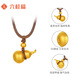 Liuguifu Jewelry Gold Pendant Fortune and Fortune 5D Hard Pure Gold Pendant Necklace Pendant FD0600652 1g