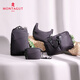 
Mengtejiao neutral fashion fabric new style crescent bag underarm bag versatile shoulder bag sports crossbody bag vitality dumpling bag black