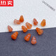 QNIZ Hong Kong and Macao light luxury high-end quality raw ore southern red agate small gourd bead pendant pendant through hole cultural toy bracelet Buddha ST522 size approximately 6-6.5mm in diameter single
