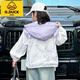 
G.DUCKKIDS girls' jacket spring and autumn style 2025 new children's clothing girls' middle-aged and big children's autumn hooded clothes children's autumn jacket pink 140