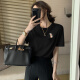 
Adidas NEO short-sleeved women's clothing 2025 summer fitness training sportswear casual breathable round neck T-shirt half-sleeved IP3878 black M Recommended 110-120Jin [Jin equals 0.5 kg]