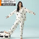 
Modal [Xinjiang Cotton] Spring new pajamas for women pure cotton long-sleeved cotton Korean home clothing set 3E3291-women's style L (recommended 100-125Jin [Jin equals 0.5 kg])