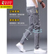 Pic de pic de baignoire pour un pantalon de 9 pieds de 9 pieds à ajustement de 9 pieds Ripped Brand à tendance décontractée pantalon droit mince hommes 6636 noir 34 (tour de taille 2 pieds 7)