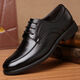 Zapatos de cuero para hombres playboy negocio zapatos de cuero casual formal de cuero para hombres versátiles zapatos de boda transpirables zapatos de trabajo negros 9901 41