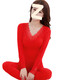 
Ayub's Birth Year of the Year of the Year of the Year of the Marriage Warm Suit Underwear Autumn Clothes and Autumn Pants Women's Thin Slim Lace Tap 9905 Big Red Suit M [Suggested 75-95Jin [Jin equals 0.5 kg]]