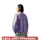 凯文克莱（Calvin Klein）含羊毛混纺提花纽扣V领宽松针织开衫毛衣女士 BEH-太空黑 XS