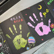 Wild pigeon organ print palm handprint drawing growth memorial album sixth grade folding memorial album couples graduation quatraining. Universal printable 48 handprints with length about 3887m. Give 12 colors acrylic paint + 2 brushes + plating