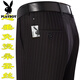 Playboy high-end mulberry silk drooping anti-wrinkle men's trousers in summer thin middle-aged high-waist loose straight-leg professional pants T9906 blue-gray boutique thin 36 waist 2 feet 8