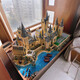Lego Hogwarts Castle Harry Potter Series Boys and Girls Building Blocks Birthday Children's Toy Gifts Value Disney Castle 9866+Light Edition