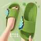 Golofi cartoon children's slippers boy medium and big children summer indoor home non-slip parent-child sandals green 36-37