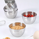 Xuechu 304 stainless steel bowl small scale cooking bowl food grade kitchen egg bowl baking bowl salad bowl
