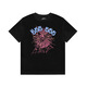 Ziweiqi meishi spider-web pareja impresa camiseta de manga corta verano s733 brown s