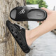 Ropa de verano para hombres para al aire libre 2025 zapatillas de suela gruesa Interior Interior sin deslizamiento sin deslizamiento y zapatillas de piel calamar