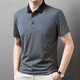 TOMMY JEANS men's lapel short-sleeved T-shirt summer striped young and middle-aged business casual POLO shirt ice silk breathable top Navy blue 13691 S 165