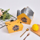 Enshousu custom made aluminum foil fried chicken packaging box Korean style free folding chicken nuggets chicken legs chicken wings oil-proof and insulated takeaway packaging box No. 8 1289ml aluminum foil [fresh and freshly made] 600 pieces/box (-Send sealing stickers)
