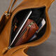 Herren echter Leder cooler Rucksack brauner Cowhide Sport Rucksack 9195 Dunkelbraun 13 Zoll