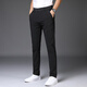
High elastic ice silk pants for men 2025 summer thin straight loose casual pants for men's fashion brand draped trousers 1098 blue [summer nine-point pants] 28 waist circumference two feet one