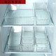 Caja de almacenamiento de refrigerador de Sanqihu Caja de almacenamiento especial Frescura de frescura Fruits, vegetales, carne, cesta congelada refrigerada de cocina Food 4881.Pet Hand-Small con tapa 3 piezas