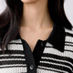 EIFLI (EIFINI) EIFLI SUMARILLO RAYO PARA MUJERES VERSATILLO VERSATILE Casual Slim Top para mujeres 2025 Summer Nuevo estilo negro S