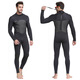 Zailu 15mm one-piece swimsuit men's warm and cold-proof wetsuit long-sleeved one-piece trousers sun protection wetsuit 1342 black 1 point 5mm M M
