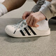Adidas men's shoes women's shoes autumn new sports shoes Birkenstock shoes outdoor hole shoes beach slippers JH9849/Gray white/Black 42