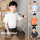 Tang Shi children's clothing for boys and girls short-sleeved T-shirts 100% pure cotton summer top white t multi-color optional white 130