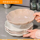 
XMSJ upgraded-level underglaze colored tableware bowls and chopsticks set housewarming new home bowls and bowls rice bowls soup bowls and plate set gold-patterned plate 8.5 inches 2 packs 1276