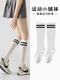 SOOKI Pressure Sports Tennis Socks Women's Badminton Fitness Running Jump Rope Stockings Muscle Yoga White Calf Socks White One Pair 1 Pair One Size