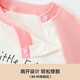 Badibadi Infant and Children Coton Pure Coton Automne Vêtements et Pantalon d'automne Suit chaud hommes et femmes Pyjamas Vêtements de maison rose trois petits lapins 90