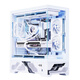 Wanjia Millennium AXT digital display version white gaming computer desktop case supports 360 water-cooled ATX motherboard digital display 270 sea view room